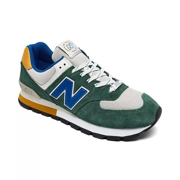New Balance 574 Classic - Rugged Green / Royal Blue, Mens ML574DVG, Size 9 - Picture 1 of 12
